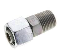 14S & 1/2'' NPT Zink plated Steel Straight Swivel with Male Threads 630 bar Adjustable ISO 8434-1