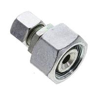 14S & 25S Zink plated Steel Straight Cutting Fitting with Swivel 400 bar NBR O-ring Sealing Cone ISO 8434-1