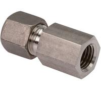 14S & M20x1.5 Stainless Steel Straight Compression Fitting with Female Threads 400 bar ISO 8434-1