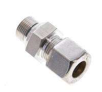 14S & M20x1.5 Stainless Steel Straight Compression Fitting with Male Threads 400 bar FKM ISO 8434-1