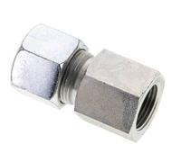 14S & M20x1.5 Zink plated Steel Straight Cutting Fitting with Female Threads 630 bar ISO 8434-1