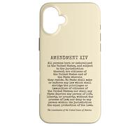 14th Amendment US Constitution Birthright Case for iPhone 16 Plus