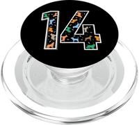 14th Birthday Dog Design - 14 Years Old Birthday PopSockets PopGrip for MagSafe