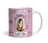 14th Birthday Gift For Girls Circle Photo Tea Coffee Cup Personalised Mug |Personalised Birthday Mug | Photo Mug | Picture Mug | Personalised Mug | 14th Birthday | 14 Years Old | Teenager Gift