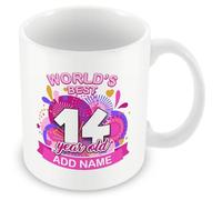 14th Birthday Gifts for Girls - World's Best 14 Year Old Mug for Daughter