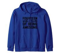 14th Birthday T-Shirt Gift Age 14 Fourteen Years Old Zip Hoodie