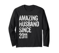 14th Wedding Anniversary for Husband Since 2011 14 Year Long Sleeve T-Shirt