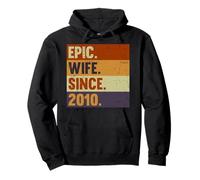 14th Year Wedding Anniversary Best Epic Wife Since 2010 Pullover Hoodie