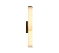 14W/20W LED Wall Lamp, d Brass Sconce with Marble Shade, Vanity Light for Bedroom & Living Room