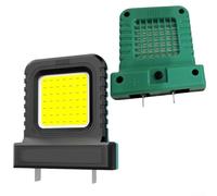 14W LED Camping Lantern And Compact-Work Light With Adjustable Socket Compatible With 20V/21V Power Tool Lithium Batteries For Outdoor Use(green)