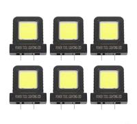 14W LED Camping Light with Adjustable Interface for 21V Batteries and 20.5mm to 40.5mm Spacing 6 Units for Consistent Brightness in Low Light (6 pcs)
