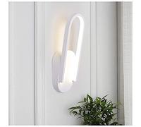 14W Modern LED Wall Light Creativity Simple Indoor Metal Wall Lamp 3000K Warm Light Night Light for Hallway Bedside Living Room Lighting Fixtures,White