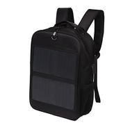 14W Solar Panel Power Backpack, Solar Powered Backpack, Laptop Bag Waterproof Ergonomic Solar Power Backpack with Handle and USB Charging Port