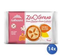 14X Multipack Galbusera Zero Grain Honey Biscuits Gr220
