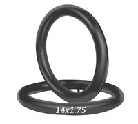 14x1.95/2.125/2.4/2.5 Bike Inner Tube, Thick Butyl Rubber, Puncture Resistant, Spare Tire Replace Electric Scooter Accessories Compatible with Road and Mountain Bike Tires(14X1.75)