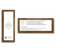 14x10 Inch Panoramic Picture Frame | Walnut Panoramic Photo Frame & Poster Frame for Pictures, Photos, Documents, Jigsaw Puzzles, Artwork | Landscape or portrait Wall Mount Display