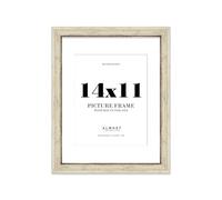 14x11 Distressed Cream Picture Frame - 14x11 Frame with 10x8 Mount for 14x11/10x8 Pictures Luxurious Style Photo Display, 1 Pack