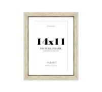 14x11 Distressed Cream Picture Frame - 14x11 Frame with 12x8 Mount for 14x11/12x8 Pictures Art Deco Style Room Decor, 1 Pack