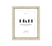 14x11 Distressed Cream Picture Frame - 14x11 Frame with A4 Mount for 14x11/A4 Pictures Classic Style Wall Art, 1 Pack