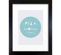 14x11" For 10x7" Photo - GLASS Window - Modern 721 Black Premium Wide Photo Frame With Soft Cream Mount. MADE IN THE UK (Width of frame 3cm)