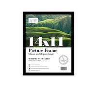14x11 Inch Black Photo Frame Wall Mountable Picture Frame Standard Photograph Size, 14" X 11" (36 X 28cm)