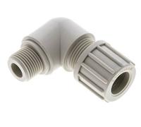 14x12mm & G3/8'' PP Elbow Compression Fitting with Male Threads 10 bar