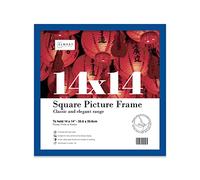 14x14 Inch Blue Square Thin Photo Frame Wall Mountable Thin Picture Frame Standard Square Photograph Size, 14" X 14"(35.6 X 35.6cm)