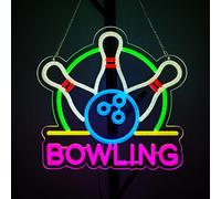14x14 Inch Bowling Neon Signs Art Wall Lights for Beer Bar Club Bedroom Hotel Pub Cafe Wedding Birthday Party Gifts
