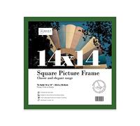 14x14 Inch Green Square Thin Photo Frame Wall Mountable Thin Picture Frame Standard Square Photograph Size, 14" X 14"(35.6 X 35.6cm)