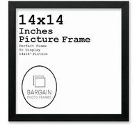 14x14 Inches Black Square Photo & Picture Frame Home Decor Poster Frame (14x14 Inches, Black)