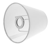 (14X14X13cm, White) 1pc Cloth Lampshade Chandelier Wall Light Accessory Lamp Dustproof Protector