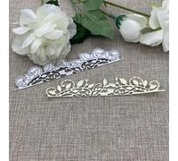 14x2.8cm Lace Leaf Border Metal Cutting Dies for Scrapbooking Decorative Embossing Handicraft Template,Card Making Scrapbooking Décor