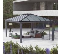 Dallas Polycarbonate Gazebo Grey 14 x 20