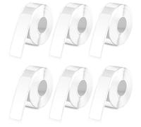 14x40mm Label Maker Tape - 6 Rolls Adapted Labeling Print Paper Compatible with MakeID L1 Q1 E1 Labeles Printer Phomemo Q30 Q30S D30 D30S Label Maker for Labeling Tape (0.55"x1.57"), White