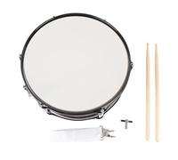14x5.5in Snare Drum, Professional Wine Red Metal Shell Drum with Blue Transparent Polyester Drumhead Suitable for Drummers of Any Level Particularly Professionals