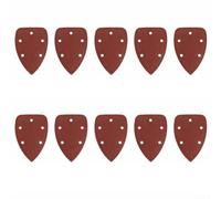14x9cm Triangle Sandpaper Pads 10 Pcs for Oscillating Multi tools, Perfect for Wood Preparation and Leveling (40 Grit)