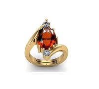 15.00 Carat Certified Aa++ Natural Gemstone Gomed Hessonite Stone Panchdhaatu Adjustable Ring Gold Plated Ring For Man And Women-B0BYDNN1MRNAMZ