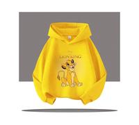 (15, 100) Children's casual hoodies with cartoon patterns Disney "The Lion King" series printed children's hoodies high-quality loose tops