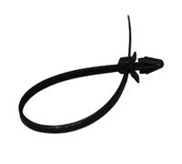 15-100pcs 3/4/5/5.2/8 * 100/120/150/200 Black Ziptie Nylon Plastic Lock Fasten Strap Arrow Car Automotive Winged Push Mount Zip Ties Cable Tie(40Pcs 4(3.6) x150mm,Black)