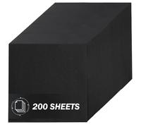 15×15cm Black Origami Paper 200 Sheets 80gsm Double Sided