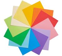 15×15cm Coloured Origami Paper 12 Colours 120 Sheets 70gsm Double-Sided