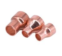 15 16 19 22 28 32 38mm to 6.35 8 10 12.7 15 16 19 22mm ID Copper End Feed Solder Reducer Reducing Plumbing Fitting Coupler(25.4mm to 10mm)