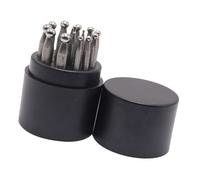 15 / 17Pcs Steel Jewelry Punches Set for Bells Making Metal Stamping Tool with Storage Case Professional Jewelry Making Tool