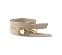 15/18/20/25/30cm Closed Metal Zippers, #3 5-Piece Set, Suitable for Bags, Pearl Slider Zippers, Decorative Zippers for Clothing, and DIY Sewing Accessories.