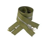 15/18/20/25/30cm Closed Metal Zippers, #3 5-Piece Set, Suitable for Bags, Pearl Slider Zippers, Decorative Zippers for Clothing, and DIY Sewing Accessories.
