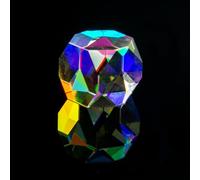 15 18 22mm RGB X-Cube Prism Combiner Splitter Cross Dichroic Polyhedron Pyramid Physics Teaching Decoration Photograph Lens(20mm Polyhedron)