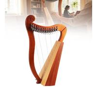 15 &19-String Lyre Harp, 3-Hole Handheld Sound Therapy Lap Harp Musical, Celtic Irish Harp, Resonance Musical Instrument for Music Lovers, Beginners,19Strings