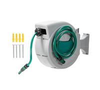 15/20 / 25 / 30M Automatic Rewinds Hose Reel with Multiple Pattern Nozzle Water Slow Return Systems Car Wash Water Wall Mount