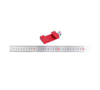 15/20/30/40cm Carpenter Scribing Ruler Metal Carpentry Square with Positioning Slide Stop Woodworking Tool Marking Gauge Double Scale Ruler