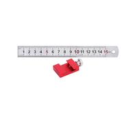 15/20/30/40cm Measuring Marking Gauge Carpenter Scribing Ruler Tool with Positioning Slide Stop Metal Carpentry Square Double Scale Ruler